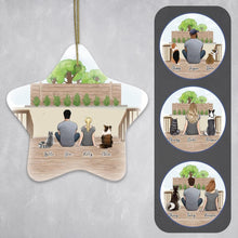 Load image into Gallery viewer, Backyard Star Ornament - Personalized Pet &amp; Owner Backyard | Alpha Paw
