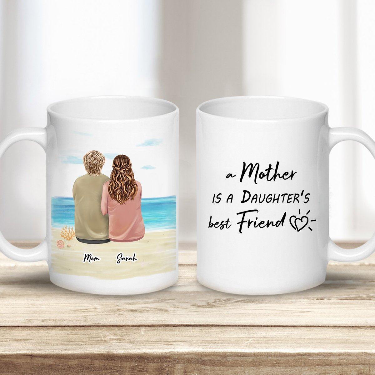 Beach Sand Custom Printed Mothers Day Coffee Mug | Alpha Paw