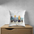 Load image into Gallery viewer, Beach Sand Personalized Pet & Owner Pillow | Alpha Paw
