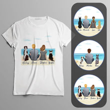 Load image into Gallery viewer, Beach Sand Personalized Pet &amp; Owner T-Shirt | Alpha Paw
