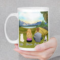 Load image into Gallery viewer, Camping Personalized Pet & Owner Coffee Mug | Alpha Paw
