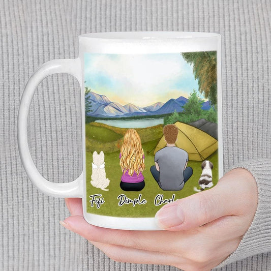 Camping Personalized Pet & Owner Coffee Mug | Alpha Paw