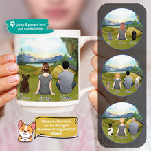 Load image into Gallery viewer, Camping Personalized Pet &amp; Owner Coffee Mug | Alpha Paw

