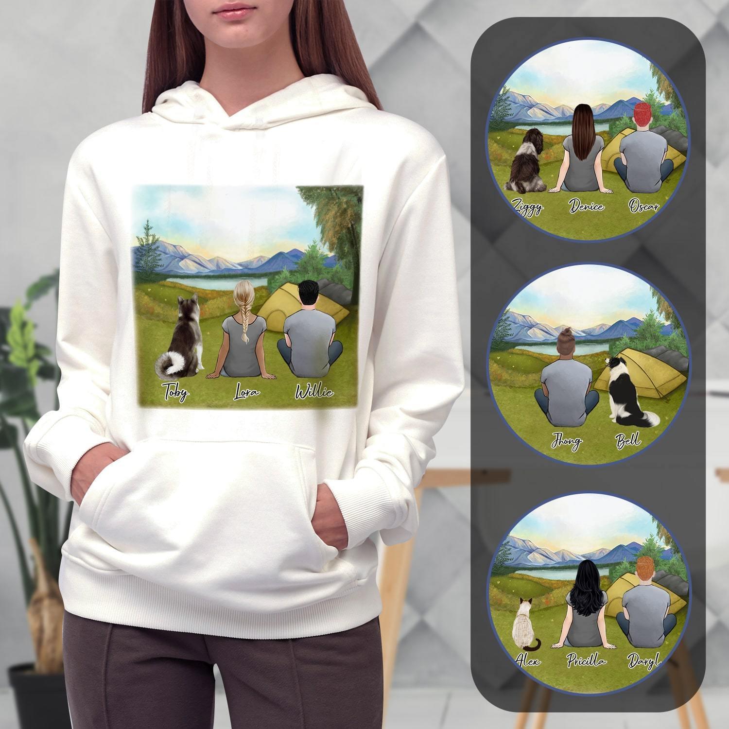 Camping Personalized Pet & Owner Hoodies | Alpha Paw