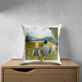 Load image into Gallery viewer, Camping Personalized Pet & Owner Pillow | Alpha Paw
