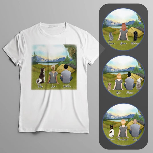Camping Personalized Pet & Owner T-Shirt | Alpha Paw