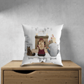 Load image into Gallery viewer, Christmas Scene Personalized Pet & Owner Pillow | Alpha Paw
