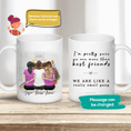 Load image into Gallery viewer, Christmas Scene Personalized Sister Best Friend Coffee Mug | Alpha Paw
