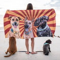 Load image into Gallery viewer, Custom Beach Towel | Alpha Paw
