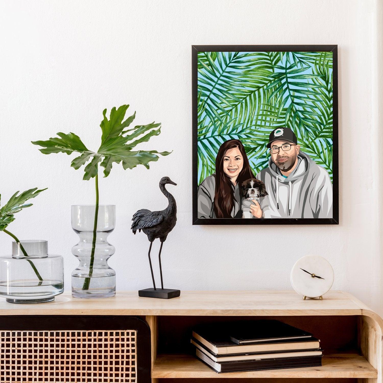 Custom Modern Family Portrait | Alpha Paw