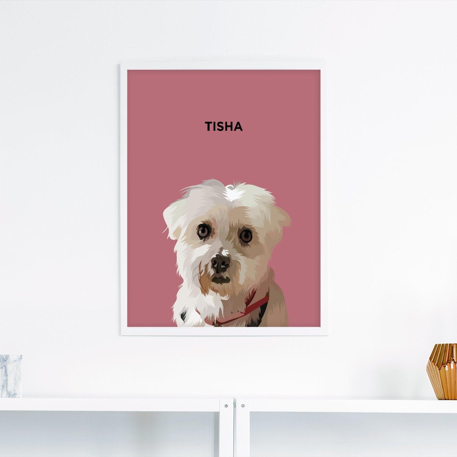 Custom Modern Pet Portrait | Alpha Paw