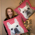 Load image into Gallery viewer, Custom Pet Couch Pillow with Cover | Alpha Paw
