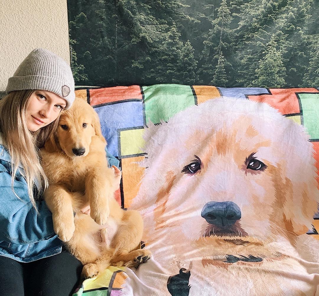 Custom Pet Fleece Blanket | Alpha Paw