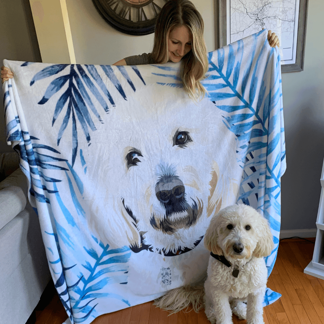 Custom Pet Fleece Blanket | Alpha Paw
