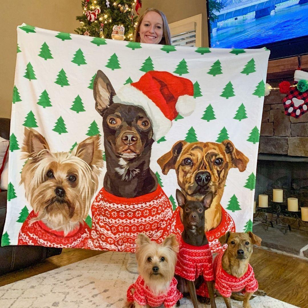 Custom Pet Fleece Blanket | Alpha Paw