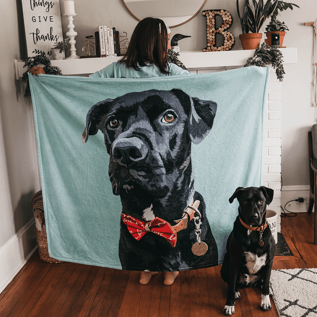 Custom Pet Fleece Blanket | Alpha Paw