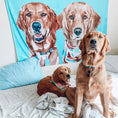 Load image into Gallery viewer, Custom Pet Fleece Blanket | Alpha Paw
