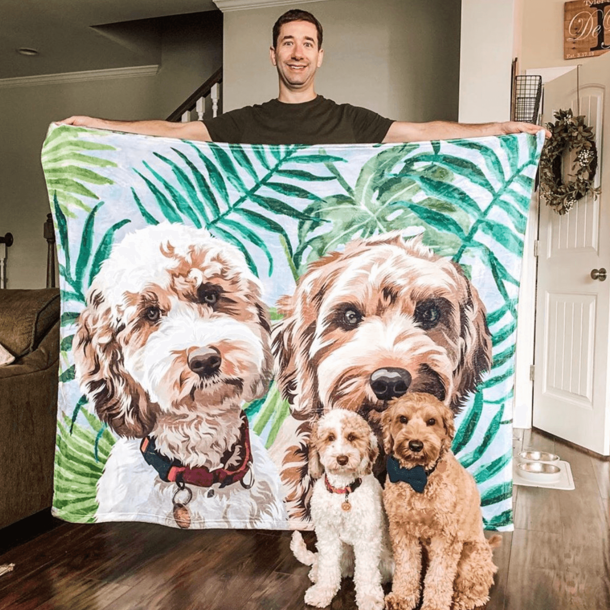 Custom Pet Fleece Blanket | Alpha Paw