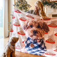 Load image into Gallery viewer, Custom Pet Sherpa Blanket | Alpha Paw
