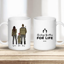 Load image into Gallery viewer, Custom Printed Hunter Man, Woman And Boy Coffee Mug | Alpha Paw
