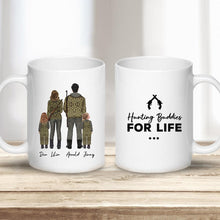 Load image into Gallery viewer, Custom Printed Hunter Man, Woman And Child Coffee Mug | Alpha Paw
