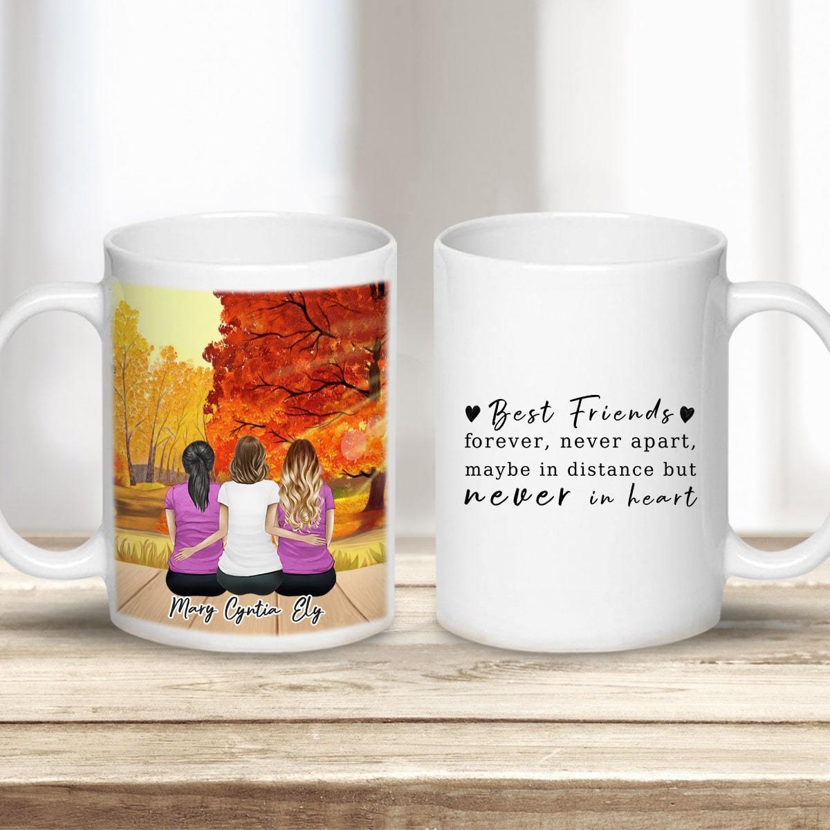 Fall Personalized Best Friend Or Sister Coffee Mug | Alpha Paw