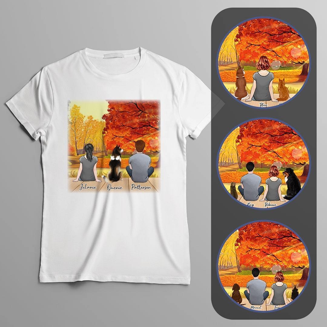 Fall Personalized Pet T-Shirt | Alpha Paw