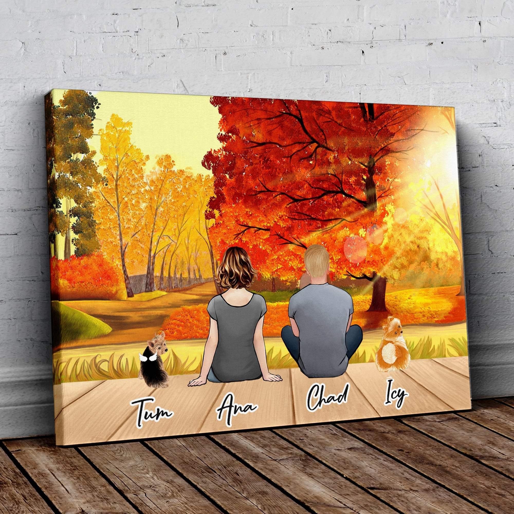Fall Personalized Pet Wrapped Canvas | Alpha Paw