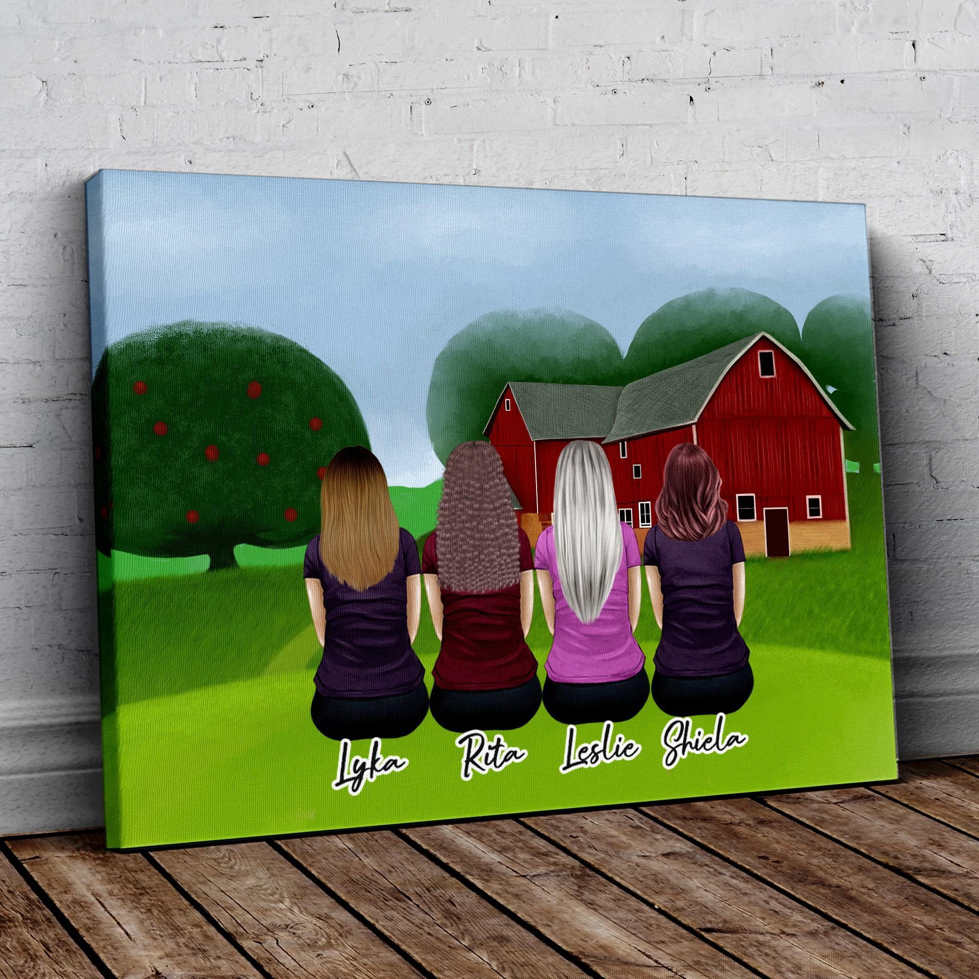 Farm Personalized Best Friend Wrapped Canvas | Alpha Paw