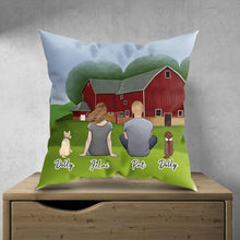 Load image into Gallery viewer, Farm Personalized Pet &amp; Owner Pillow | Alpha Paw
