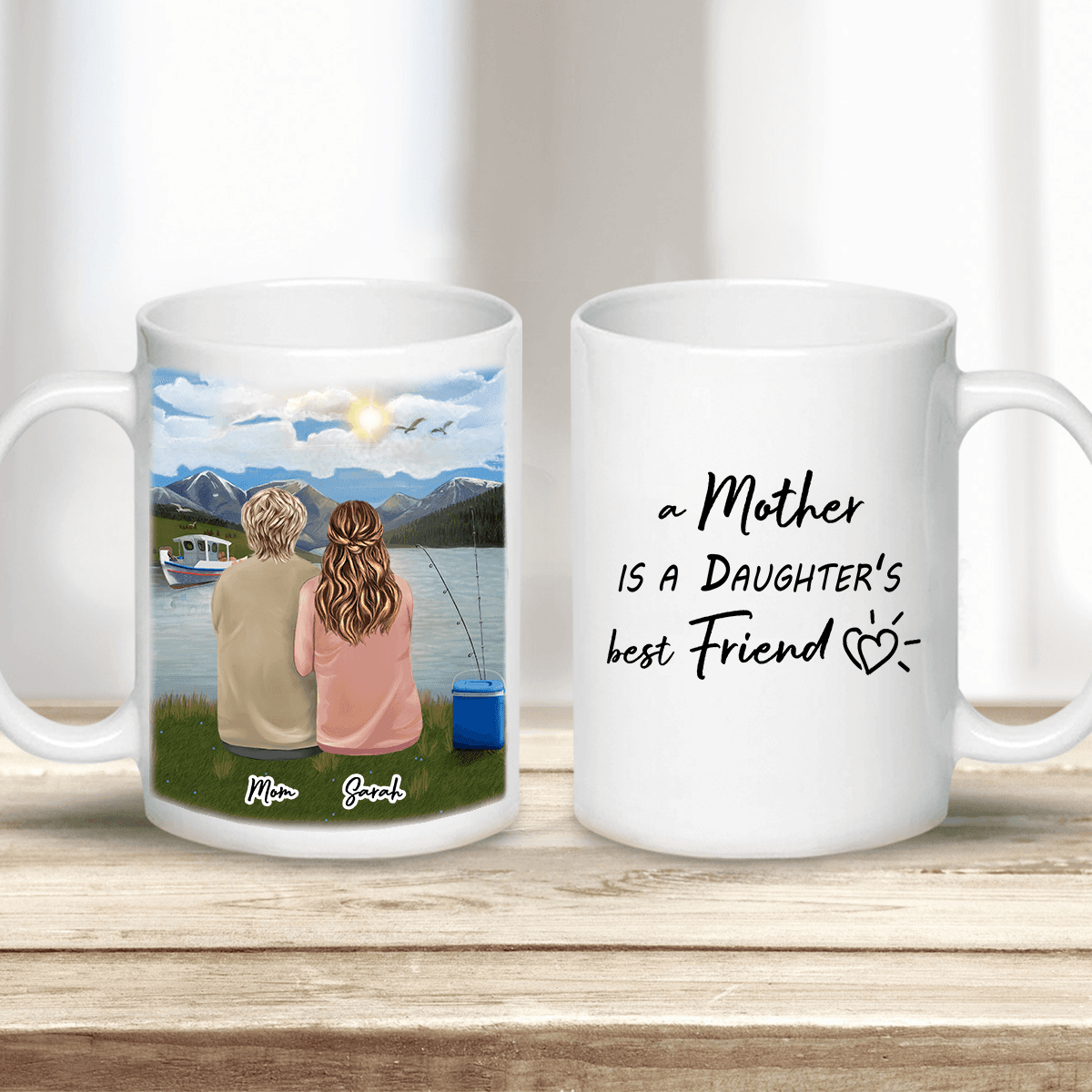 Fishing Personalized Mothers Day Coffee Mug | Alpha Paw