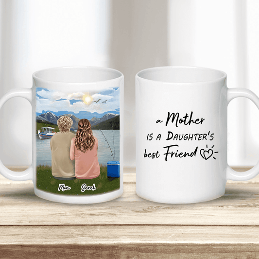 Fishing Personalized Mothers Day Coffee Mug | Alpha Paw