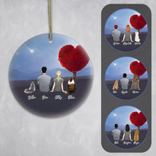 Load image into Gallery viewer, Heart Love Circle Ornament - Personalized Pet &amp; Owner | Alpha Paw
