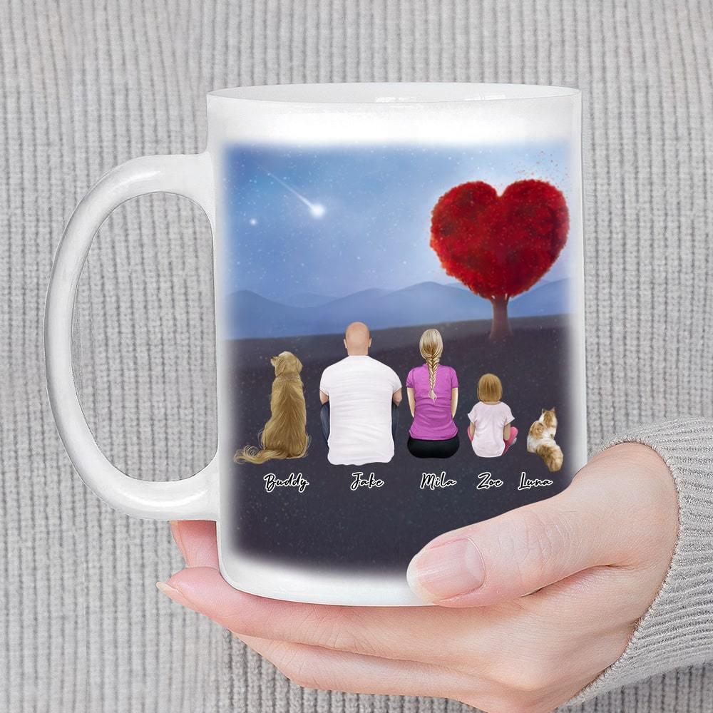 Heart Tree Personalized Family Coffee Mug | Alpha Paw