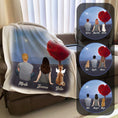 Load image into Gallery viewer, Heart Tree Personalized Pet & Owner Blanket - Custom Printed | Alpha Paw
