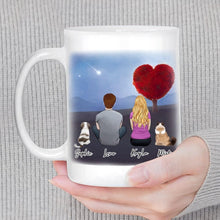 Load image into Gallery viewer, Heart Tree Personalized Pet &amp; Owner Coffee Mug | Alpha Paw
