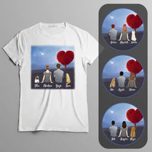 Load image into Gallery viewer, Heart Tree Personalized Pet &amp; Owner T-Shirt | Alpha Paw
