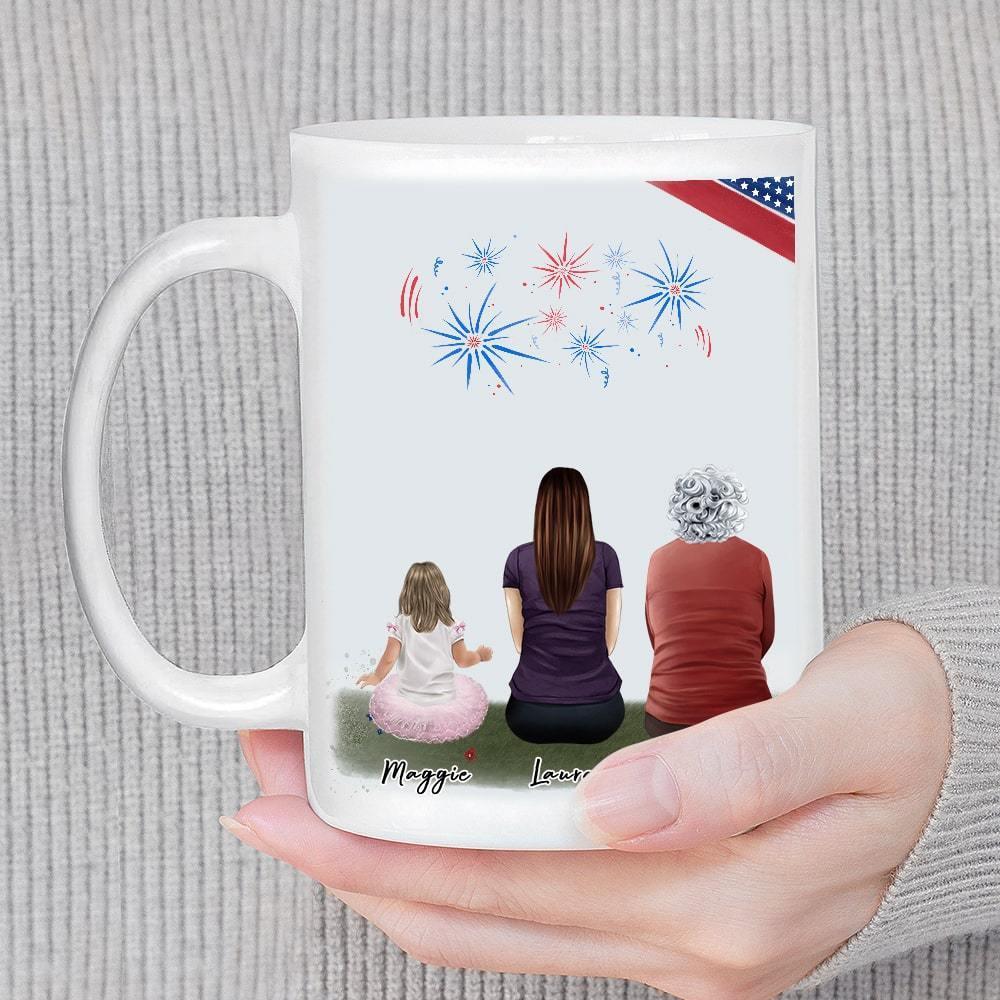 July 4th Personalized Family Coffee Mug | Alpha Paw