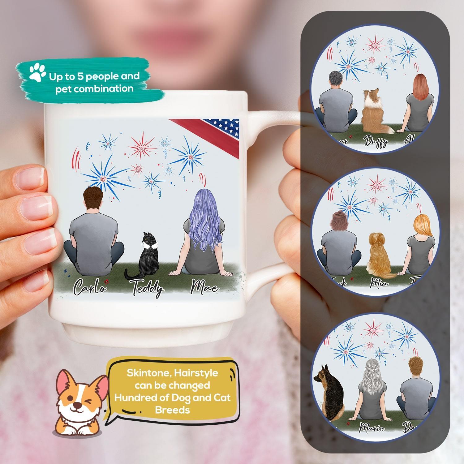 July 4th Personalized Pet & Owner Coffee Mug | Alpha Paw