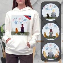 Load image into Gallery viewer, July 4th Personalized Pet &amp; Owner Hoodies | Alpha Paw
