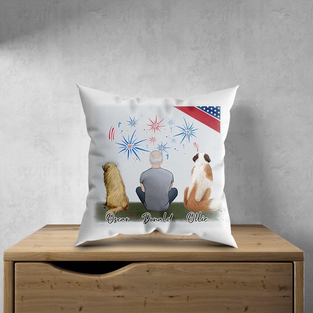 July 4th Personalized Pet & Owner Pillow | Alpha Paw