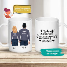 Load image into Gallery viewer, King Queen Couples Mug | Alpha Paw
