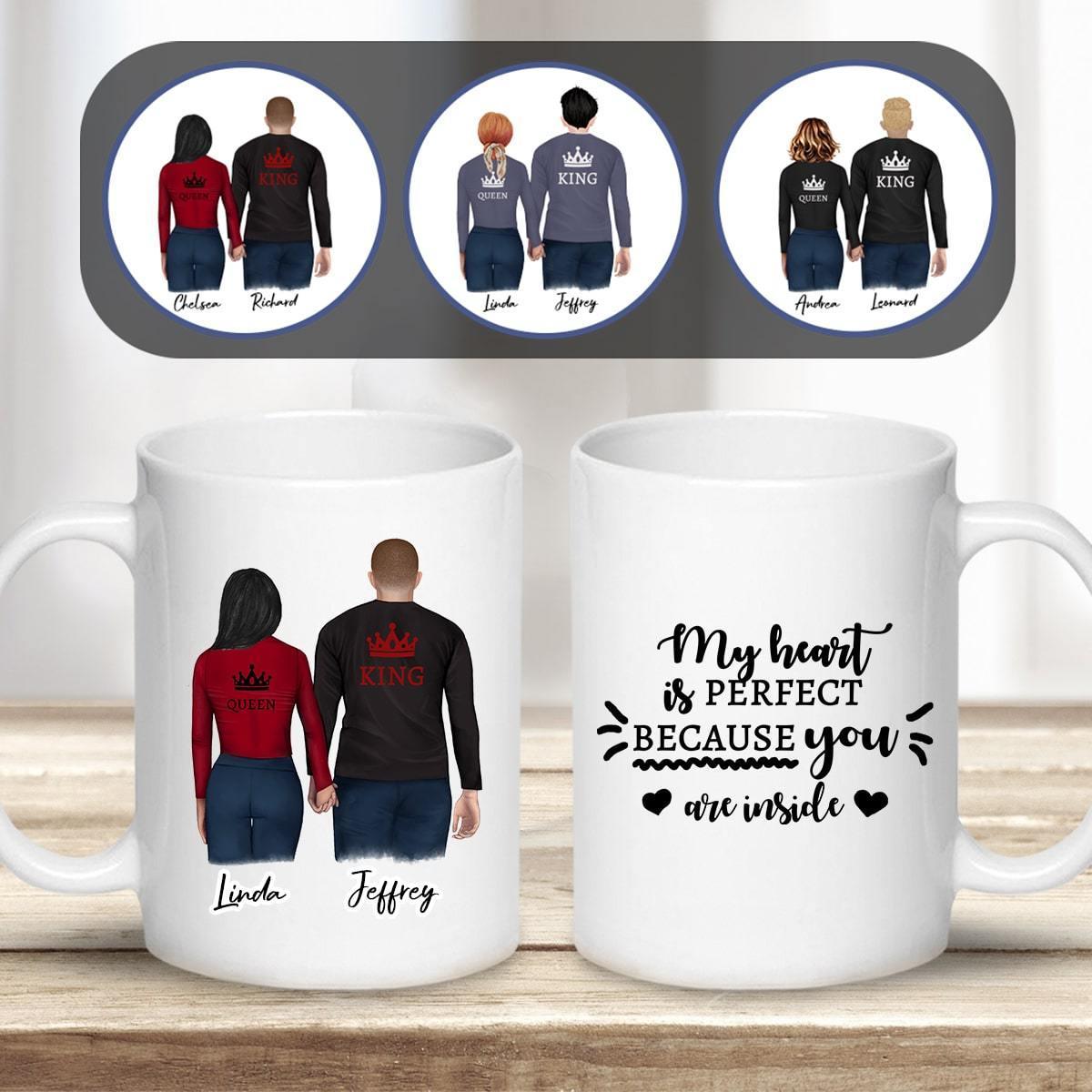 King Queen Couples Mug | Alpha Paw