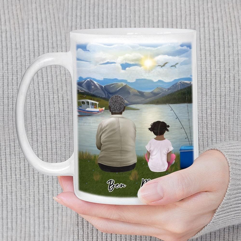 Lake & Boat Personalized Family Coffee Mug | Alpha Paw