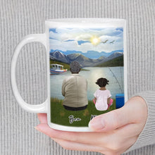 Load image into Gallery viewer, Lake &amp; Boat Personalized Family Coffee Mug | Alpha Paw
