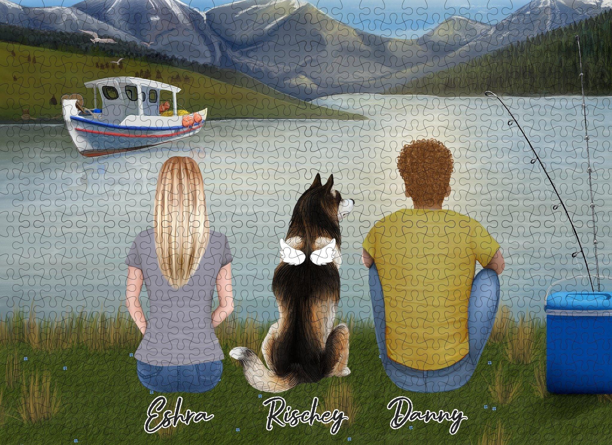Lake & Mountain Personalized Pet & Owner Puzzle | Alpha Paw