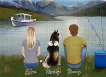 Load image into Gallery viewer, Lake &amp; Mountain Personalized Pet &amp; Owner Puzzle | Alpha Paw
