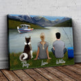 Load image into Gallery viewer, Lake & Mountain Personalized Wrapped Canvas | Alpha Paw
