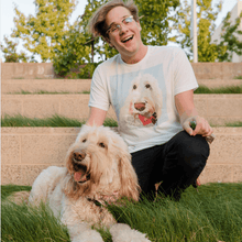 Load image into Gallery viewer, Men&#39;s Custom Pet T-Shirt | Alpha Paw
