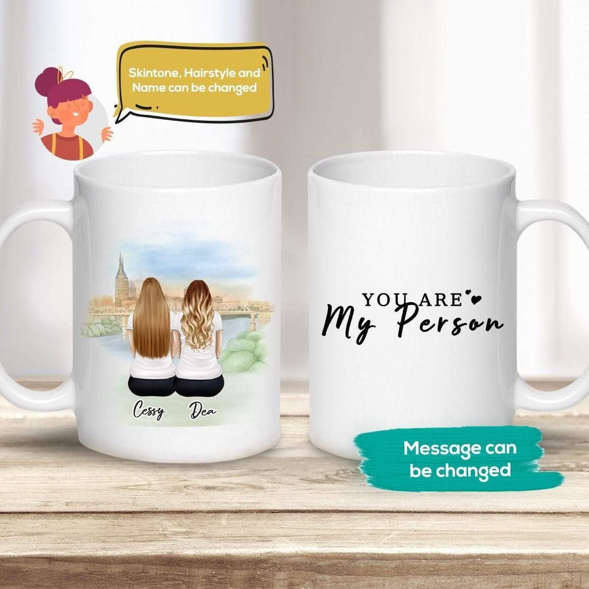 Nashville Personalized Best Friend Sister Coffee Mug | Alpha Paw